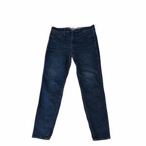 Madewell Women's Dark Blue High-Rise Skinny Jeans